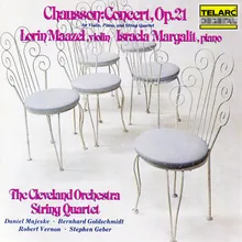 Chausson: Concert for Violin, Piano & String Quartet, Op. 21: III. Grave