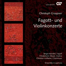 Graupner: Concerto for Chalumeau, Bassoon and Cello in C Major, GWV 306 - I. Vivace