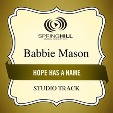 Hope Has A Name Medium Key Performance Track With Background Vocals