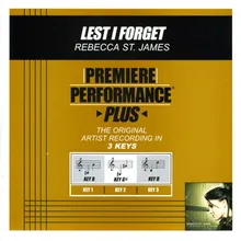 Lest I Forget-Performance Track In Key Of G# Without Background Vocals