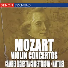 Concerto for Violin and Orchestra No. 5 In a Major, KV 219: II.