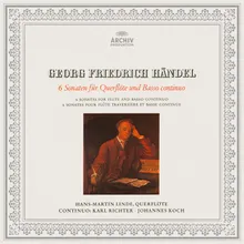 Handel: Flute Sonata in E Minor, Op. 1 No. 1a, HWV 379 - I. Larghetto