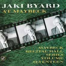 Dedication To Art Blakey, Walter Davis, Leonard Bernstein, And Aaron Copeland Live At Maybeck Recital Hall, Berkeley, CA / September 8, 1991