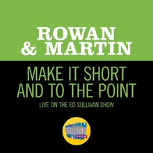 Make It Short And To The Point-Live On The Ed Sullivan Show, July 24, 1960