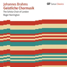 Brahms: 2 Motets, Op. 74 - No. 1 Warum ist das Licht gegeben dem Mühseligen