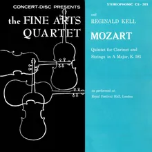 Quintet in A Major for Clarinet, 2 Violins, Viola and Violoncello, K. 581: IV. Allegretto con variazioni