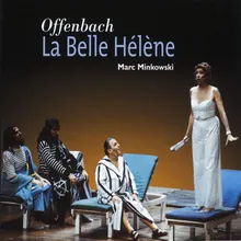 La Belle Hélène, Act 1: Dialogue. "Mesdemoiselles, voici le Calchas demandé" - Couplets. "Tzing la la, tzing la la " (Oreste, Calchas, Léœna, Parthénis, Chœur)