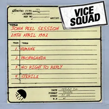 No Right To Reply BBC John Peel Session 28/04/82