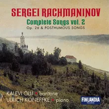 Rachmaninov: "I will tell you nothing", TN ii/50/2