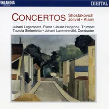 Shostakovich : Concerto No.1 for Piano, Trumpet and String Orchestra Op.35 : I Allegretto