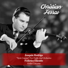 "Style Concert" For Violin And Orchestra: II. Siciliana. Andantino