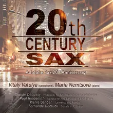 Sonata in C-Sharp Major for Alto Saxophone and Orchestra: IV. Nocturne