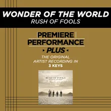 Wonder Of The World-Performance Track In Key Of E Without Background Vocals
