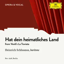 Verdi: La Traviata - Hat dein heimatliches Land Sung in German