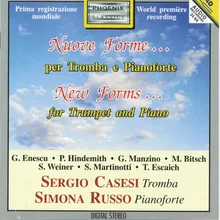 Quatre variations sur un thème de Domenico Scarlatti per tromba e pianoforte : Variazione II