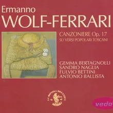 Canzoniere, op. 17 : Canto per soprano - vado di notte come fa la luna