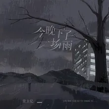 今晚下了一场雨