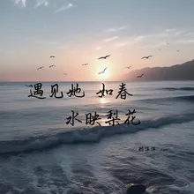 遇见她 如春水映梨花