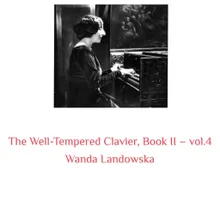 The Well-Tempered Clavier, Book II, Fugue No. 22 in B-Flat Minor, BWV 891