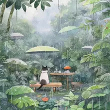 雨中漫步