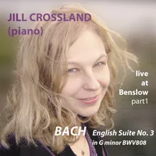 Bach English Suite No. 3 BWV808-  Allemande Live
