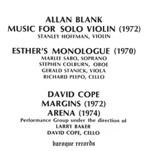 Music For Solo Violin: III. C.72