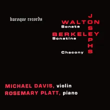 Chacony For Violin And Piano, Op. 38