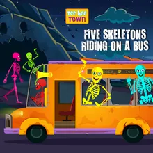 Five Skeletons Riding On A Bus
