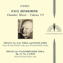 Sonata for Unaccompanied Viola, Op. 11, No. 5: III. Scherzo: Schnell