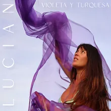 Violeta y turquesa