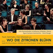 C. Schumann: 6 Lieder, Op. 13: No. 5, Ich hab in deinem Auge (Arr. Rouger for Choir and Piano)