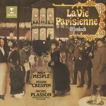 La vie parisienne, Act 3: "Il faut nous dépêcher vite" - Dialogue. "Eh bien, mes enfants" (Pauline, Clara, Prosper, Urbain, Léonie, Louise, Bobinet)