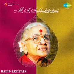 Radio Recitals Vol 1 - M.S. Subbulakshmi