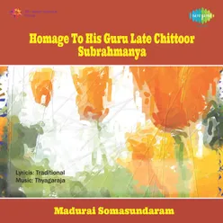Homage To His Guru Late Chittoor Subrahmanya