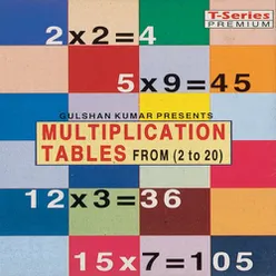 MULTIPLICATION TABLES FORM (2 TO 20)