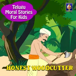 Telugu Moral Stories for Kids - Honest Woodcutter