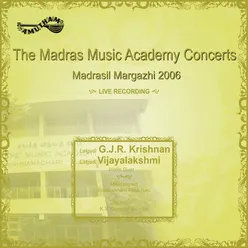 Madrasil Margazhi 2006 Vol 1 G J R Krishnan Vijayalakshmi