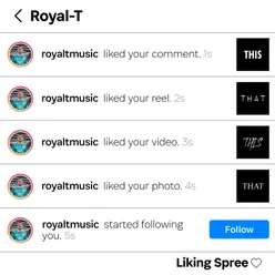 Liking Spree