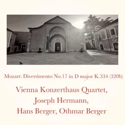 Divertimento no. 17 in D major, K. 334 (320b) V. Menuetto