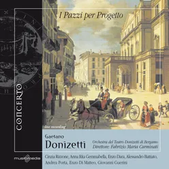 I Pazzi per Progetto, Act I, Scene 6: "Farsa in un atto su libretto di Domenico Gilardoni" (Eustachio, Blinval)