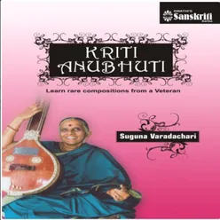 Lesson Varasiddhi Vinayaka - Kanada - Adi