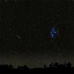 夜晚星星和萤火虫