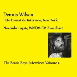 Pete Fornatale Interview, New York, November 1976, WNEW-FM Broadcast - The Beach Boys Interviews Volume 1
