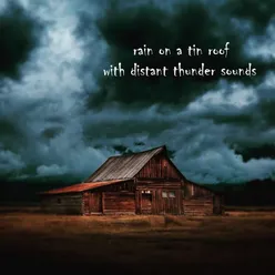 Rain on a Tin Roof with Distant Thunder Sounds