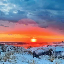 Snow on the Beach