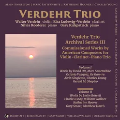Trio for Violin, Clarinet and Piano (2012): I. Moderato