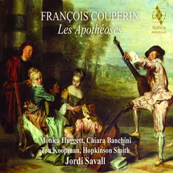 Concert insrumental sous le titre d'Apothéose pour l'incomprable M. de Lully: Apollon persuade Lully et Corelli, que la réunion des Gouts François et Italien doit faire la perfection de la Musique.