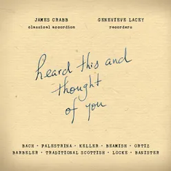 Recercada segunda (Arr. James Crabb and Genevieve Lacey)