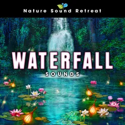 Calming Waterfall & Campfire Ambience with Delta Waves for Deep Sleep (Loopable)