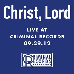 Live At Criminal Records 09.29.12
